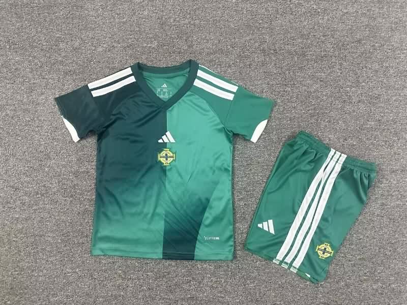 2026 Northern Ireland Home Kids Soccer Jersey And Shorts