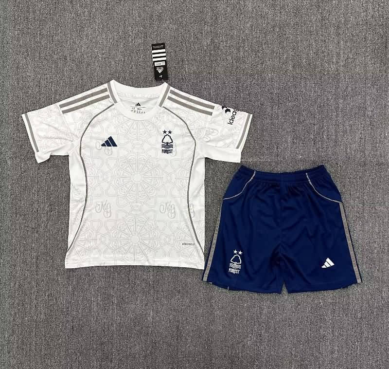 25/26 Nottingham Forest Away Kids Soccer Jersey And Shorts