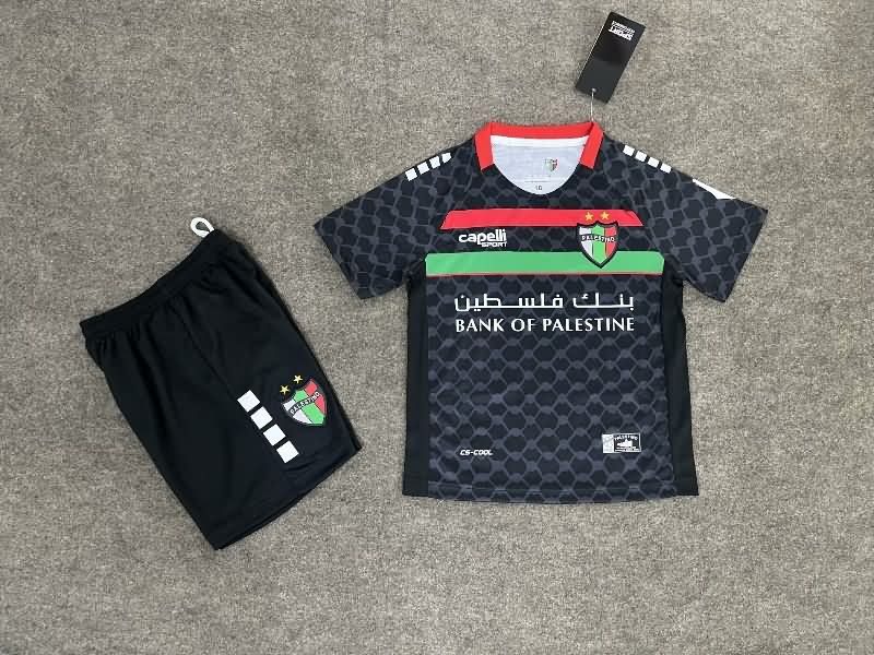 2025 Palestino Away Kids Soccer Jersey And Shorts