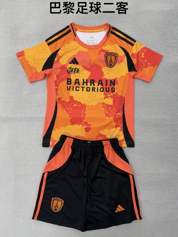 25/26 Paris FC Third Kids Soccer Jersey And Shorts