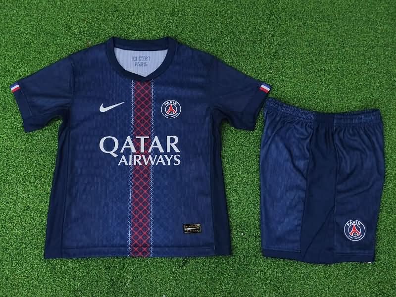 25/26 Paris St Germain Home Kids Soccer Jersey And Shorts (Player)