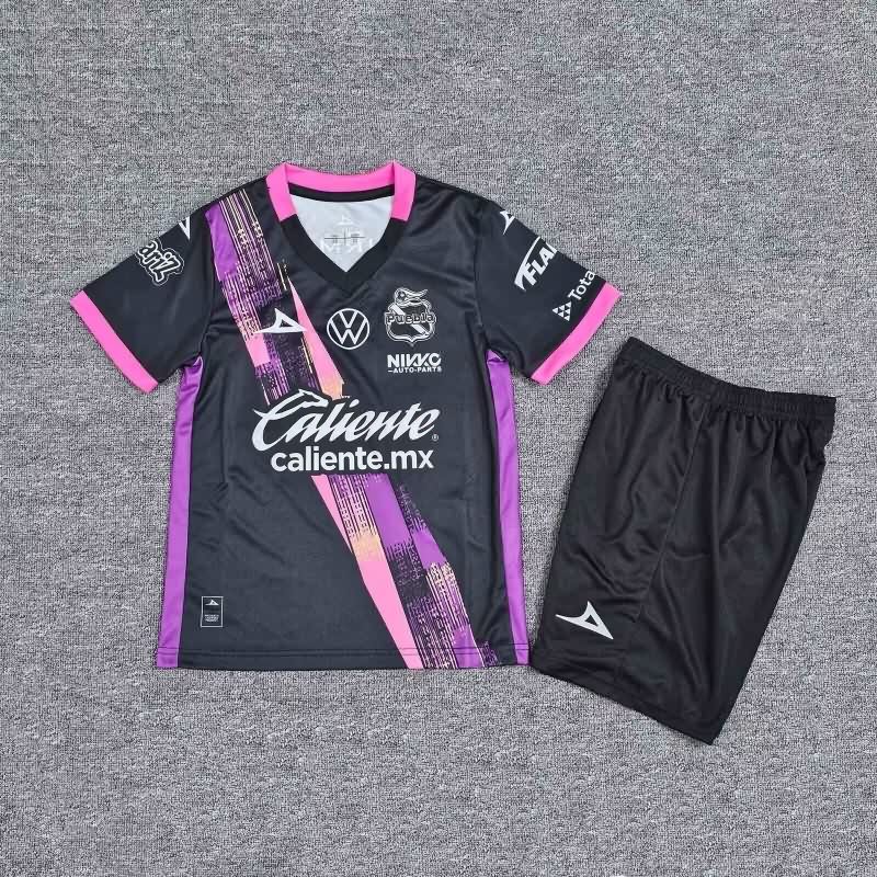 25/26 Puebla Away Kids Soccer Jersey And Shorts