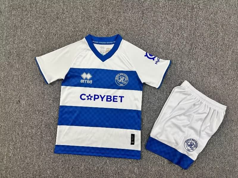 25/26 Queens Park Rangers Home Kids Soccer Jersey And Shorts