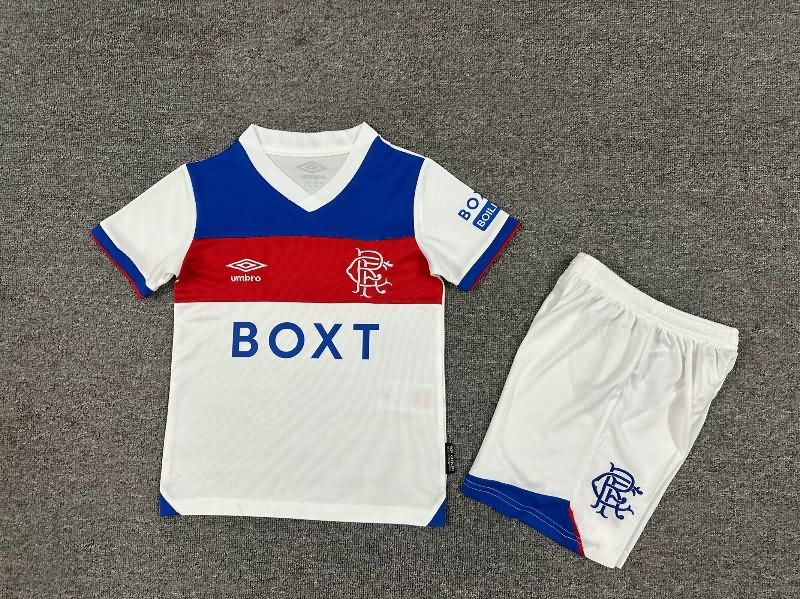 25/26 Rangers Away Kids Soccer Jersey And Shorts