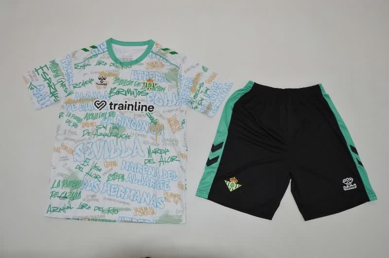 25/26 Real Betis Training Kids Soccer Jersey And Shorts