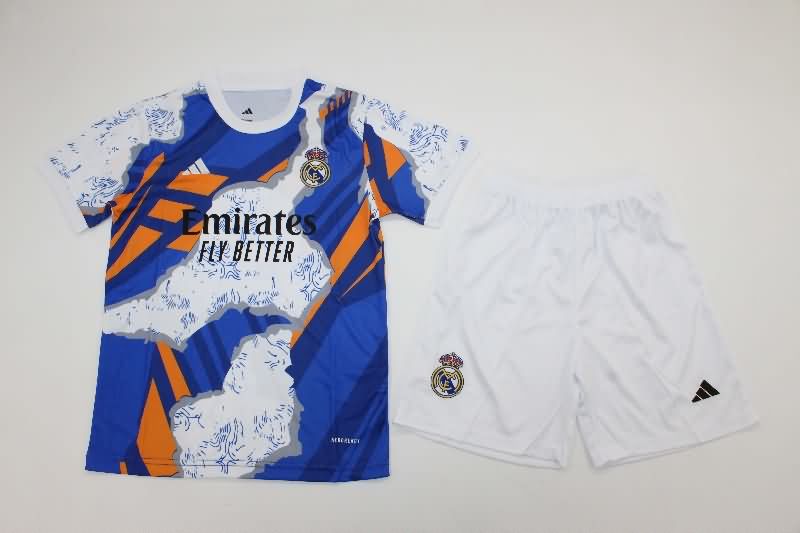 25/26 Real Madrid Special Kids Soccer Jersey And Shorts