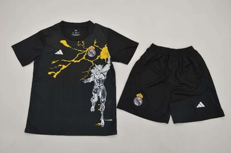 25/26 Real Madrid Special Kids Soccer Jersey And Shorts 09