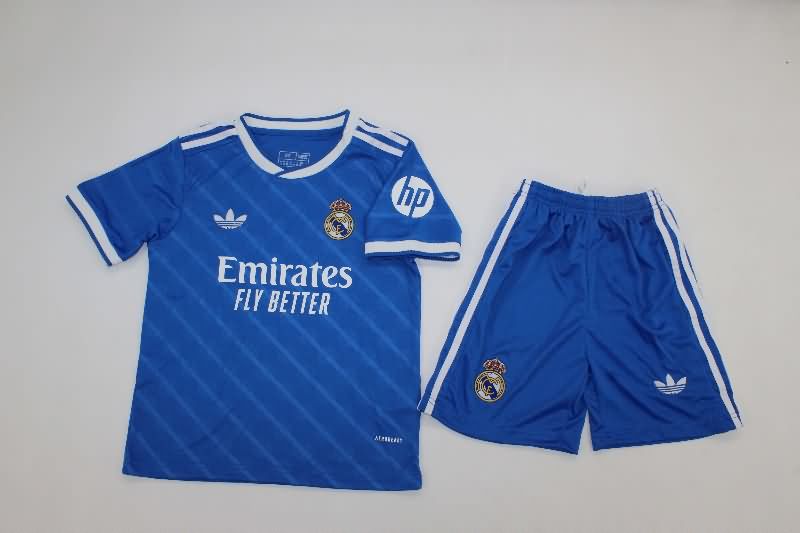 25/26 Real Madrid Third Kids Soccer Jersey And Shorts