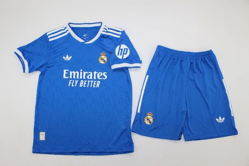 25/26 Real Madrid Third Kids Soccer Jersey And Shorts (Player)