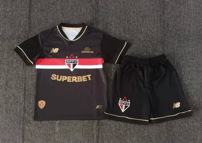 2025 Sao Paulo Third Kids Soccer Jersey And Shorts