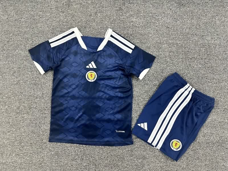 2026 Scotland Home Kids Soccer Jersey And Shorts