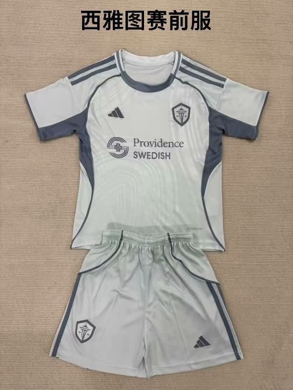 2025 Seattle Sounders Training Kids Soccer Jersey And Shorts