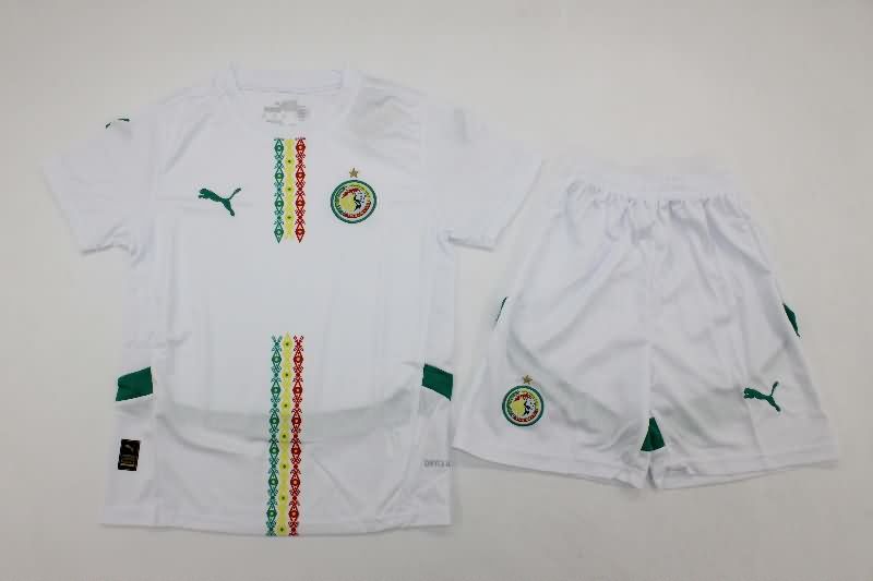 2025 Senegal Home Kids Soccer Jersey And Shorts