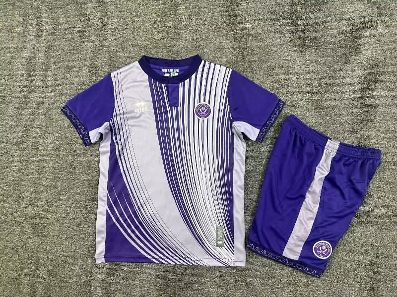 25/26 Sheffield United Third Kids Soccer Jersey And Shorts