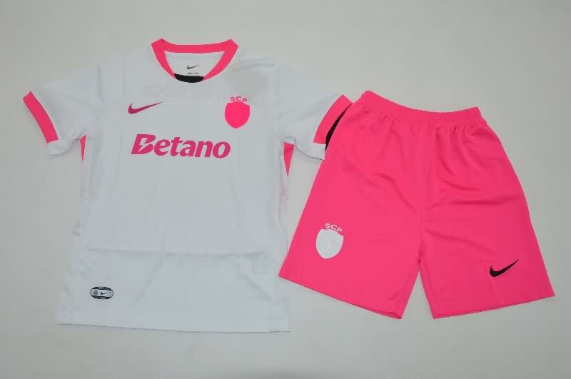 25/26 Sporting Lisbon Special Kids Soccer Jersey And Shorts 02