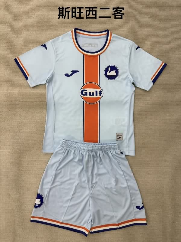 25/26 Swansea Third Kids Soccer Jersey And Shorts