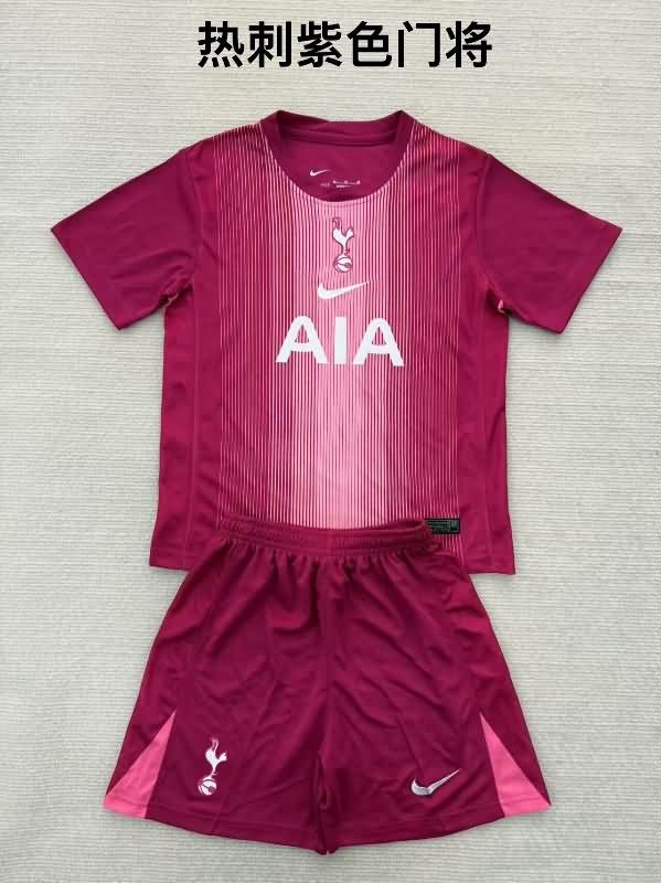 25/26 Tottenham Hotspur Purple Kids Soccer Jersey And Shorts