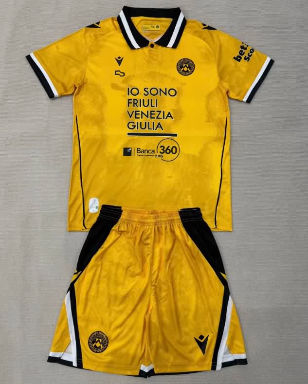 25/26 Udinese Third Kids Soccer Jersey And Shorts
