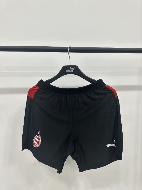Thailand Quality(AAA) 25/26 AC Milan Home Soccer Shorts (Player)