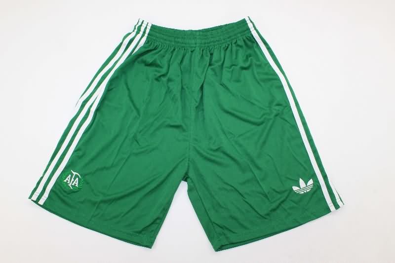 Thailand Quality(AAA) 2025 Argentina Goalkeeper Green Soccer Shorts