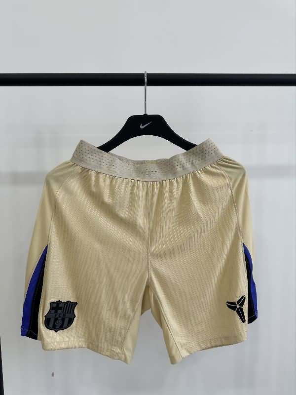 Thailand Quality(AAA) 25/26 Barcelona Away Soccer Shorts (Player)