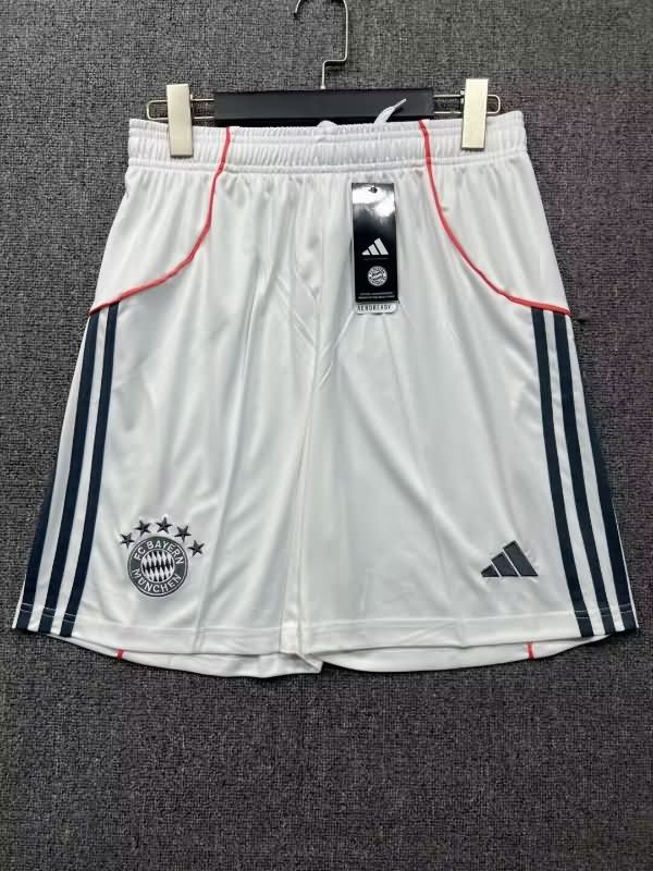 Thailand Quality(AAA) 2025/26 Bayern Munich Away Soccer Shorts