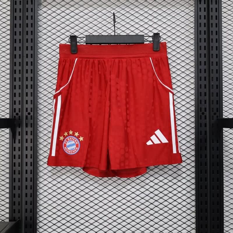 Thailand Quality(AAA) 2025/26 Bayern Munich Home Soccer Shorts (Player)