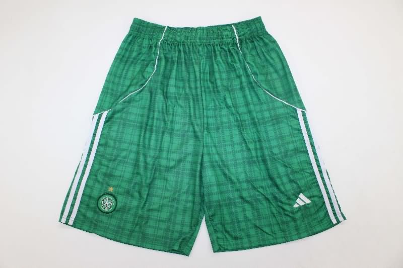 Thailand Quality(AAA) 25/26 Celtic Green Soccer Shorts