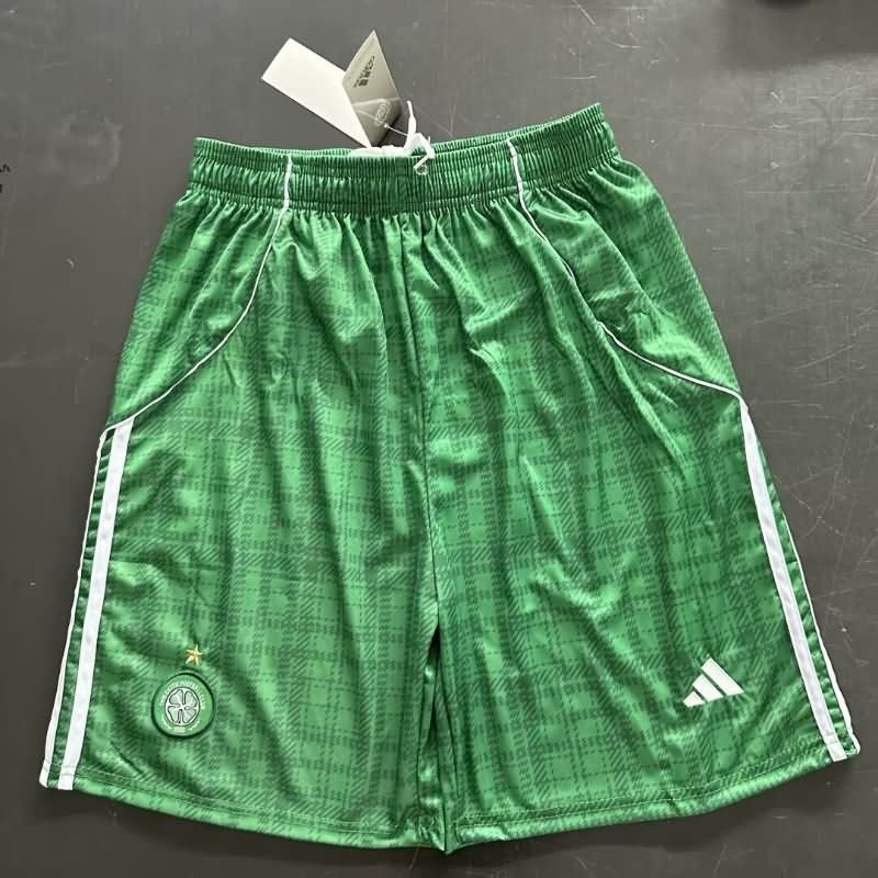 Thailand Quality(AAA) 25/26 Celtic Home Soccer Shorts