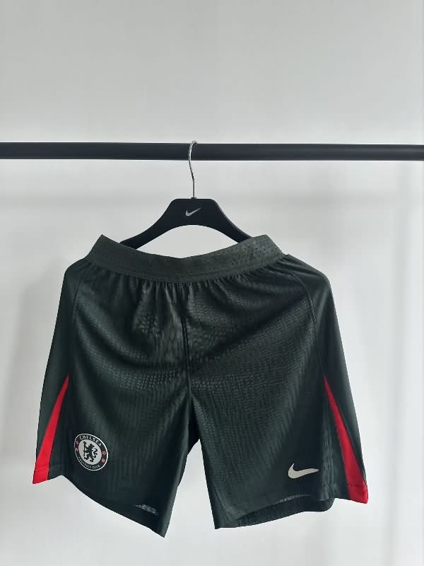 Thailand Quality(AAA) 2025/26 Chelsea Away Green Soccer Shorts (Player)