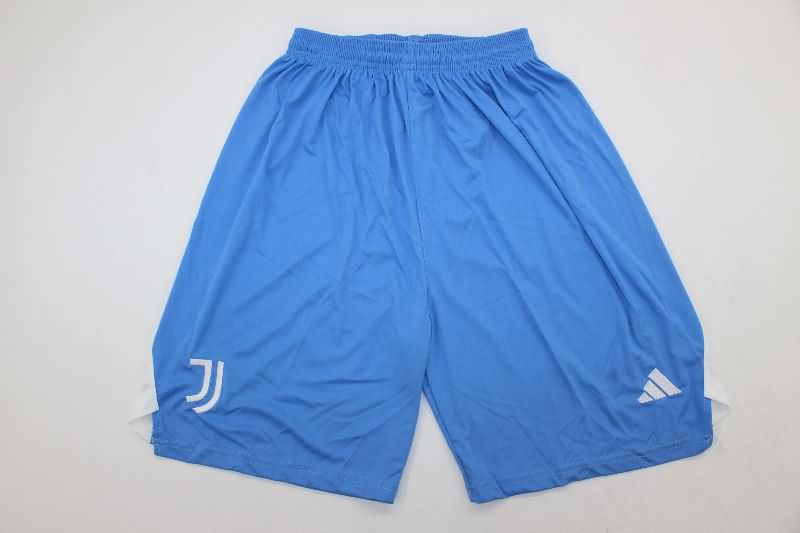 Thailand Quality(AAA) 25/26 Juventus Goalkeeper Blue Soccer Shorts