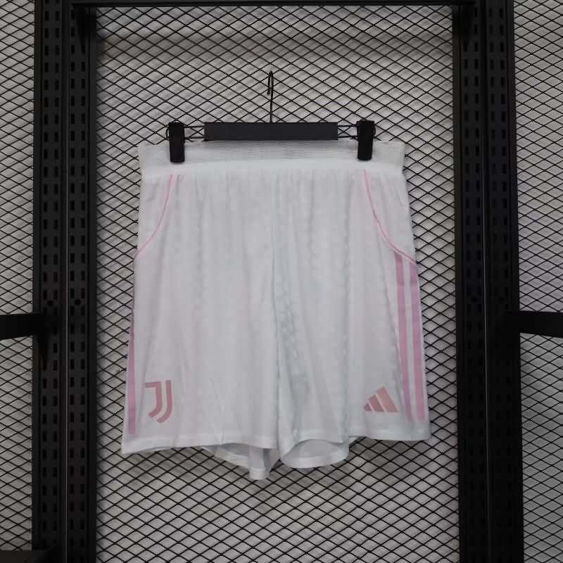 Thailand Quality(AAA) 25/26 Juventus Home White Soccer Shorts (Player)