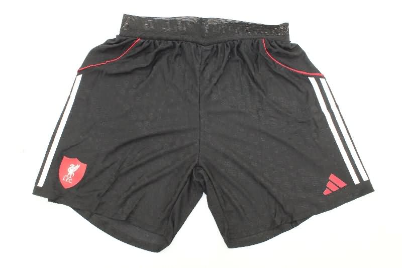 Thailand Quality(AAA) 25/26 Liverpool Black Soccer Shorts (Player)
