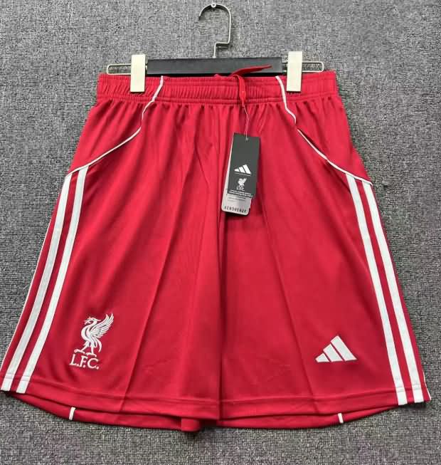 Thailand Quality(AAA) 25/26 Liverpool Home Soccer Shorts