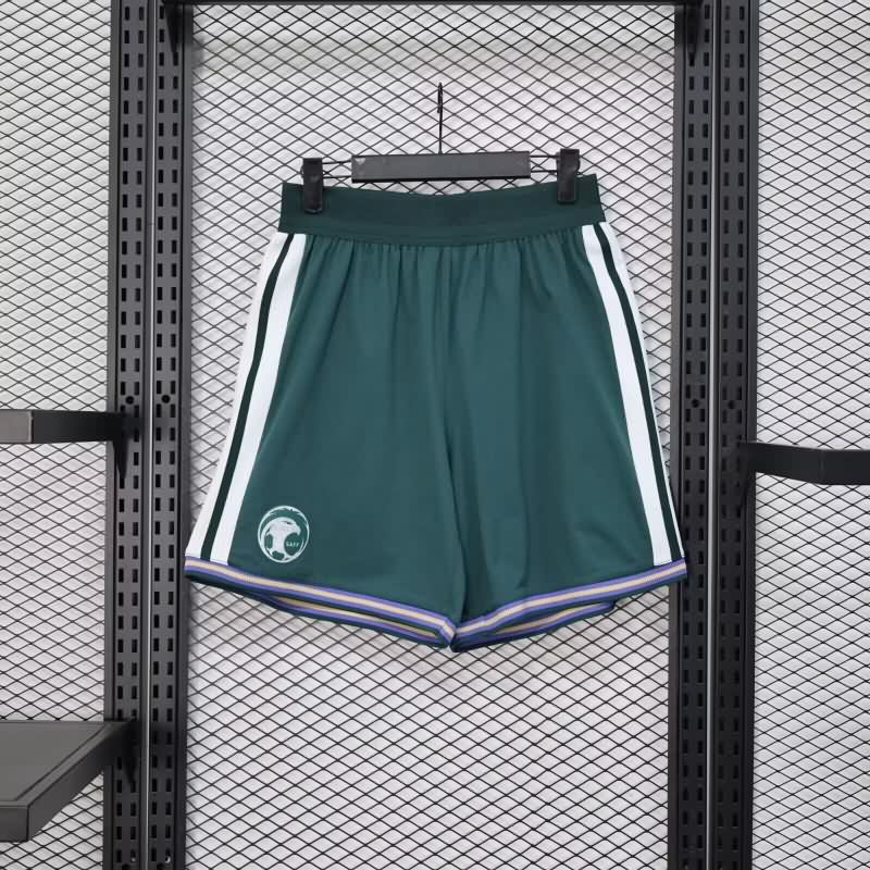 Thailand Quality(AAA) 2026 Saudi Arabia Home Soccer Shorts (Player)