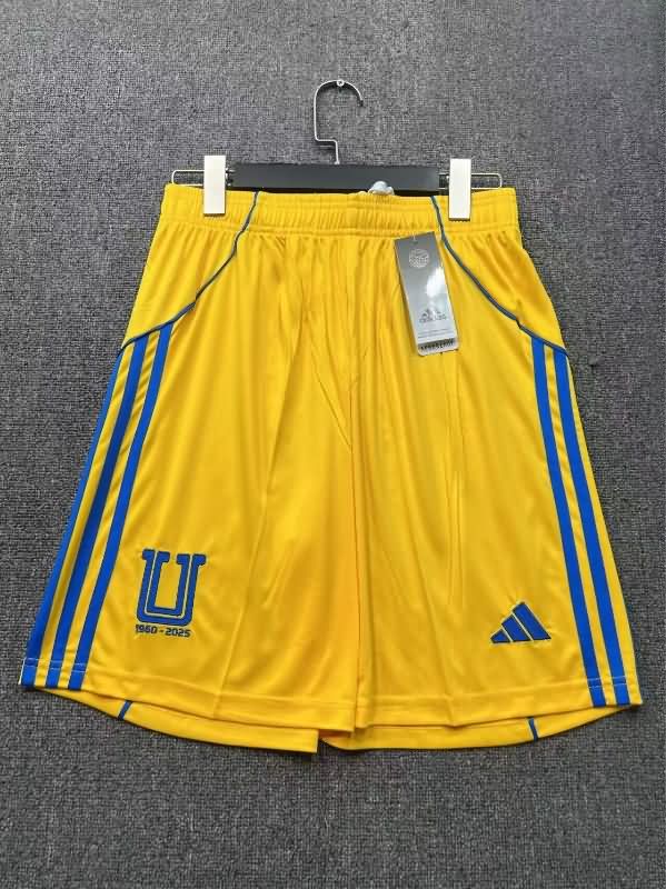 Thailand Quality(AAA) 25/26 Tigres UANL Home Soccer Shorts