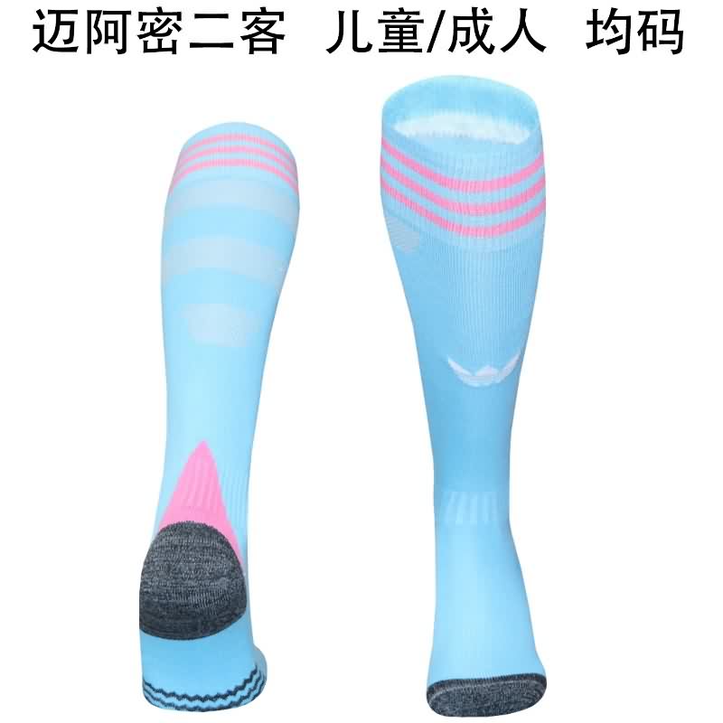Thailand Quality(AAA) 2025 Inter Miami Third Soccer Socks