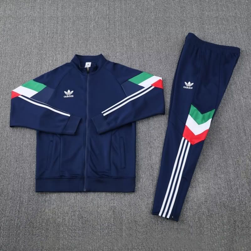 Thailand Quality(AAA) 2025 Adidas Dark Blue Soccer Tracksuit