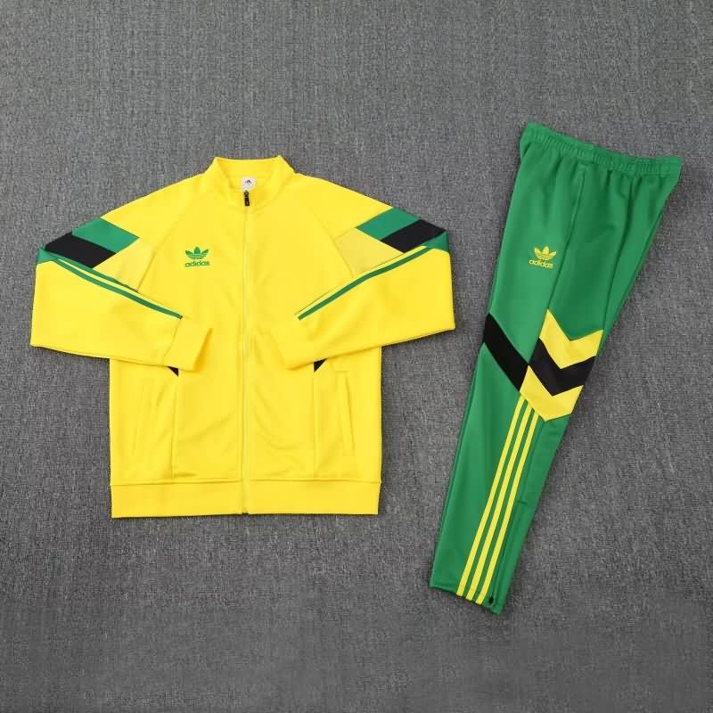 Thailand Quality(AAA) 2025 Adidas Yellow Soccer Tracksuit