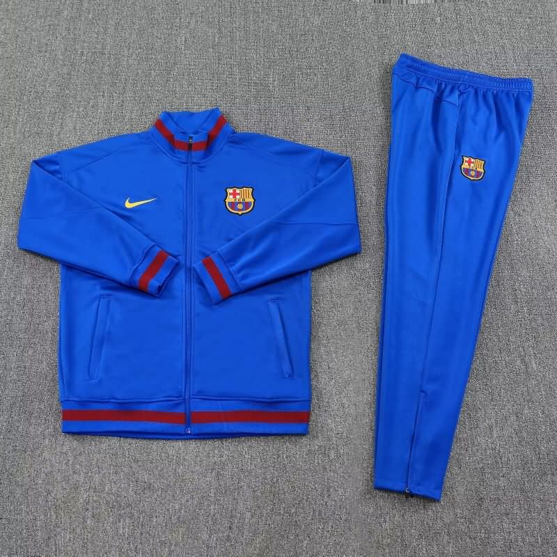 Thailand Quality(AAA) 25/26 Barcelona Blue Soccer Tracksuit