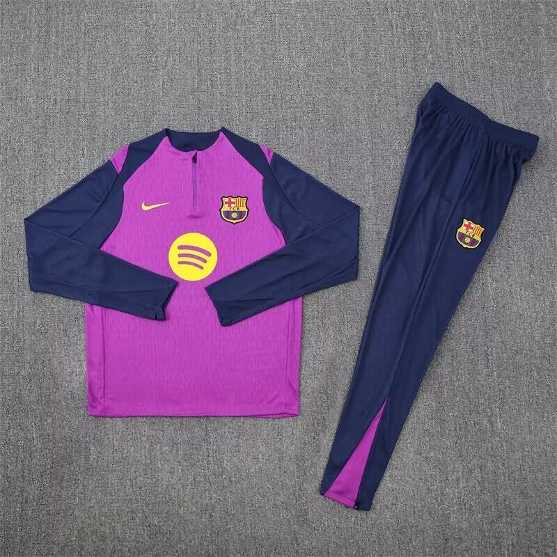 Thailand Quality(AAA) 25/26 Barcelona Purple Soccer Tracksuit