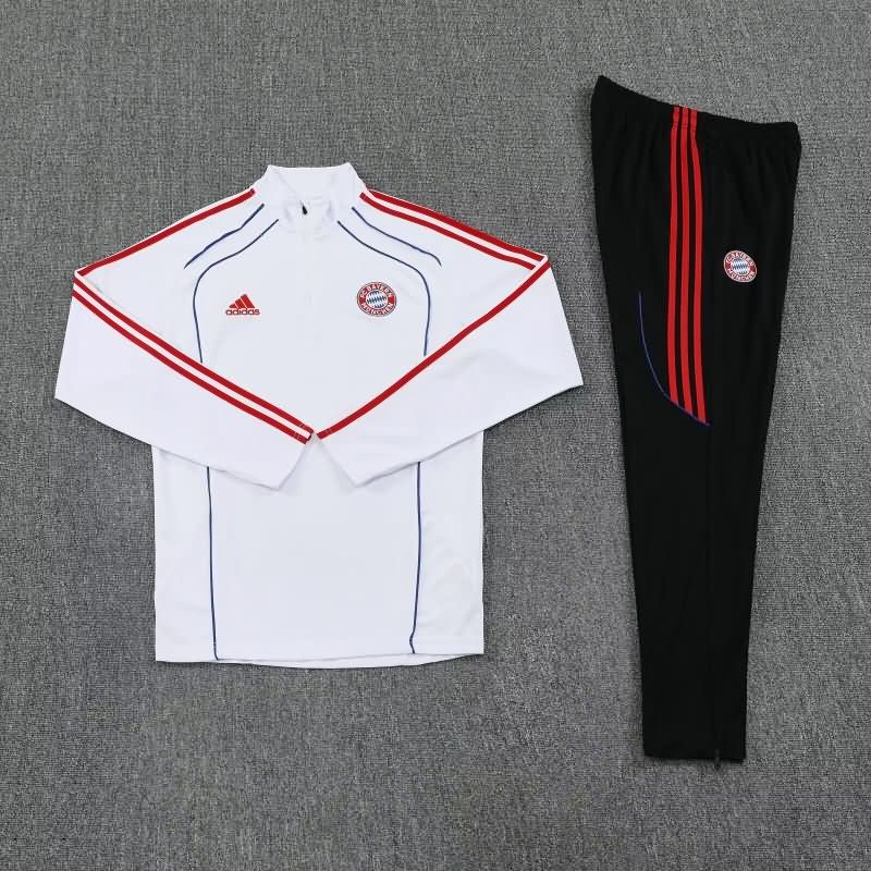 Thailand Quality(AAA) 25/26 Bayern Munich White Soccer Tracksuit 03