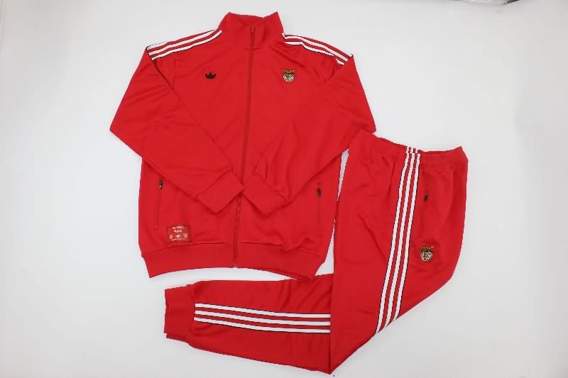 Thailand Quality(AAA) 25/26 Benfica Red Soccer Tracksuit