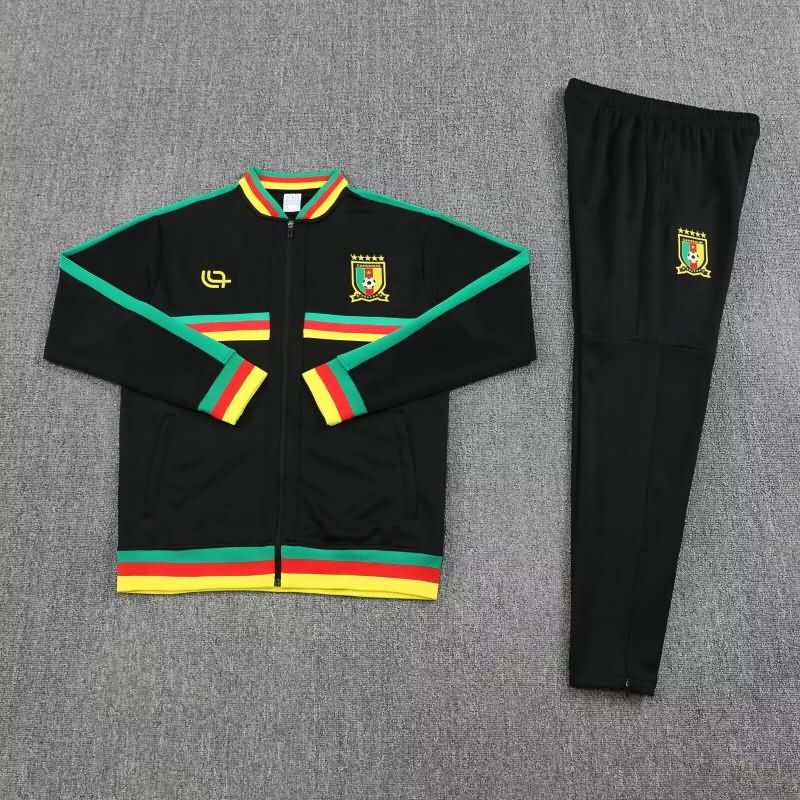 Thailand Quality(AAA) 2025 Cameroon Black Soccer Tracksuit