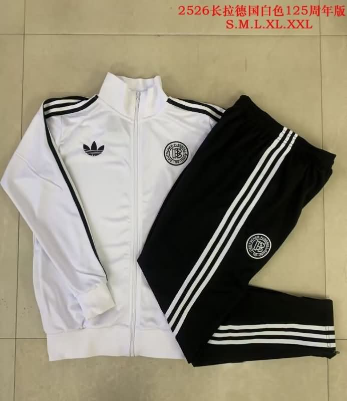 Thailand Quality(AAA) 2025 Germany White Soccer Tracksuit