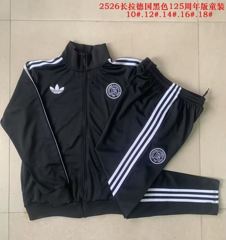 Kids - Thailand Quality(AAA) 2025 Germany Black Soccer Tracksuit