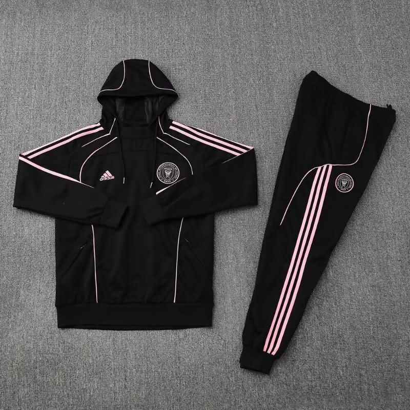 Thailand Quality(AAA) 2025 Inter Miami Black Soccer Tracksuit 03