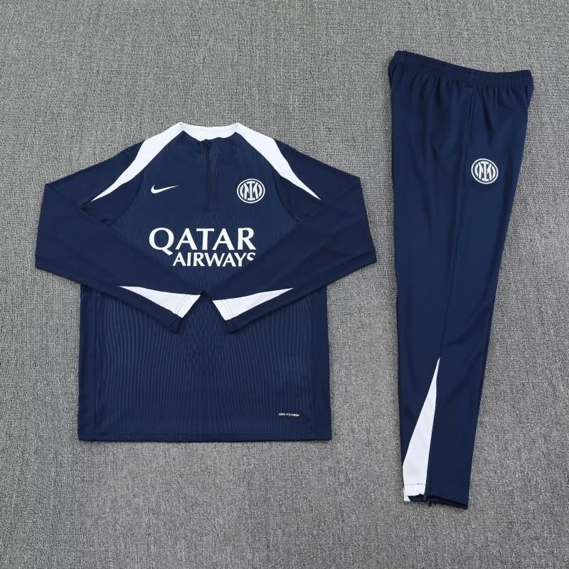 Thailand Quality(AAA) 25/26 Inter Milan Dark Blue Soccer Tracksuit
