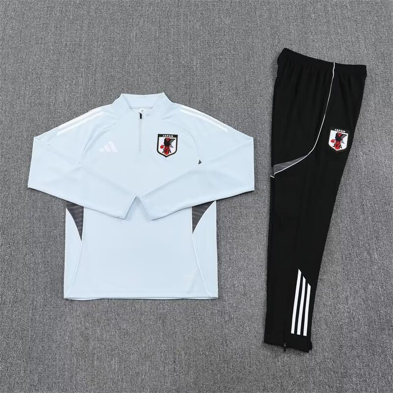 Thailand Quality(AAA) 2025 Japan Grey Soccer Tracksuit