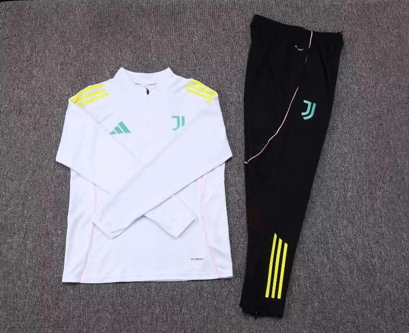 Thailand Quality(AAA) 25/26 Juventus White Soccer Tracksuit 04